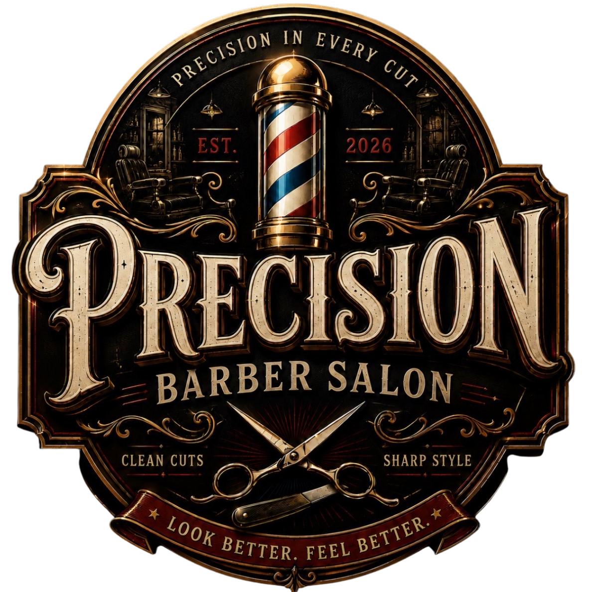 Precision Barber Salon logo